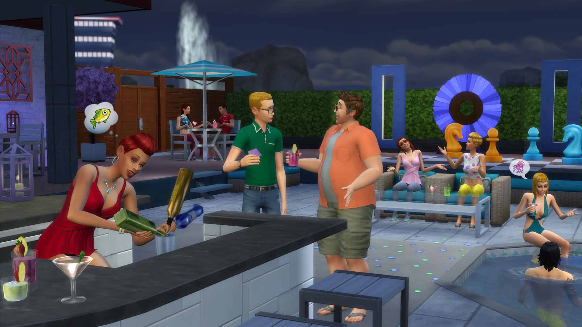 The Sims 4. Внутренний дворик