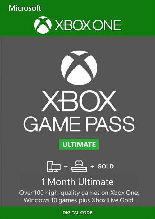 xbox game pass ultimate 1 ano