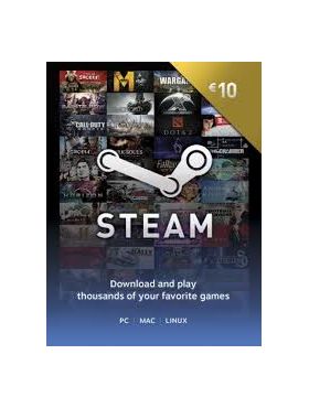 Steam Wallet 10 Euro card